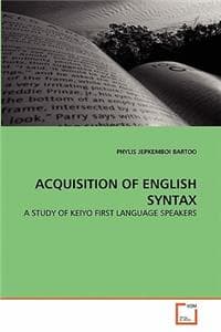 Acquisition of Engli...