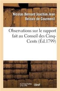 Observations Sur Le ...