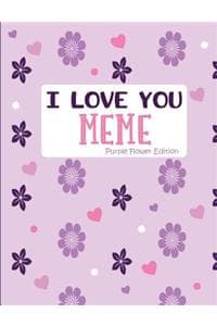 I Love You Meme Purp...