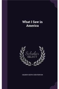What I Saw in America