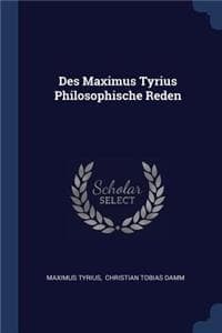 Des Maximus Tyrius P...