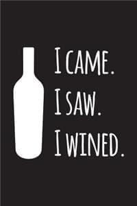 I Came. I Saw. I Wined.