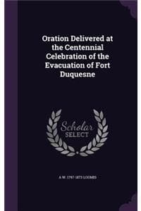 Oration Delivered at...