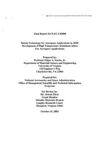 Metals Technology fo...