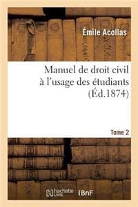 Manuel de Droit Civi...