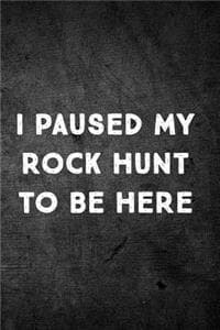 I Paused My Rock Hun...