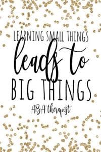 Learning Small Thing...