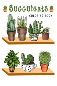 succulents coloring book