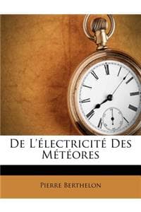 De L'électricité Des...