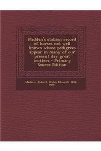 Madden's Stallion Re...
