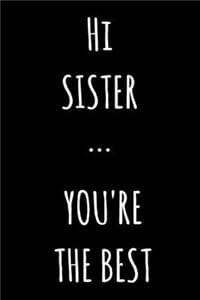 Hi Sister ... You're...