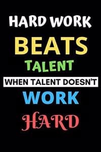 Hard work beats tale...