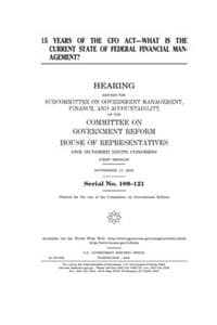 15 years of the CFO Act